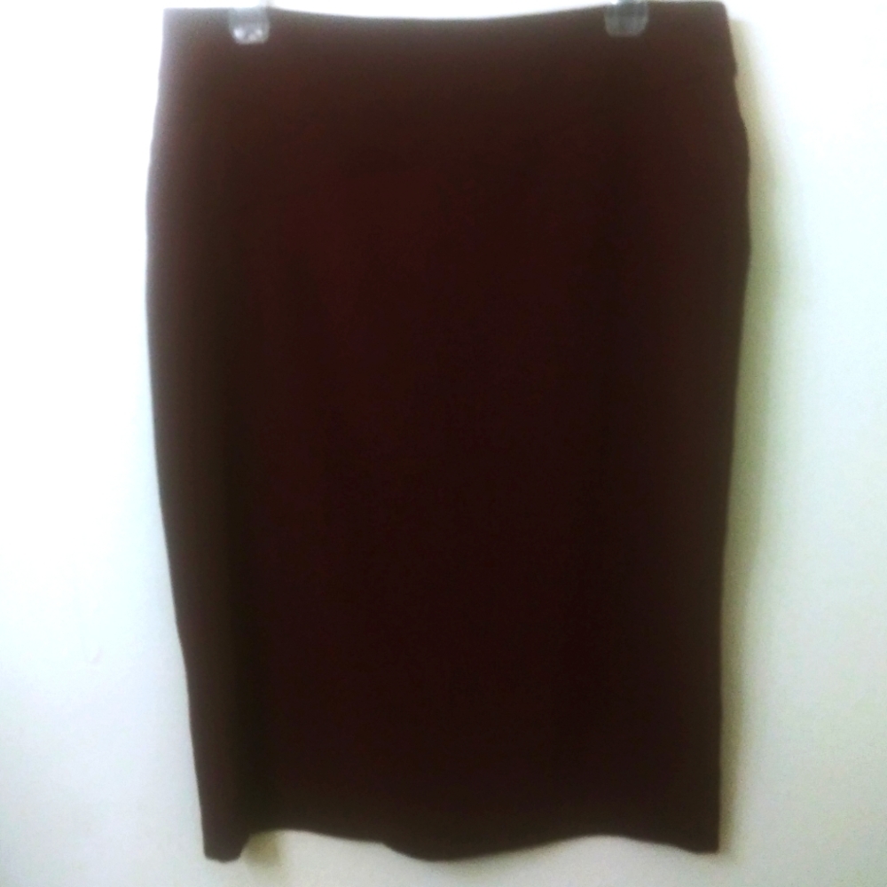 New York & Company Burgundy Skirt Size 10